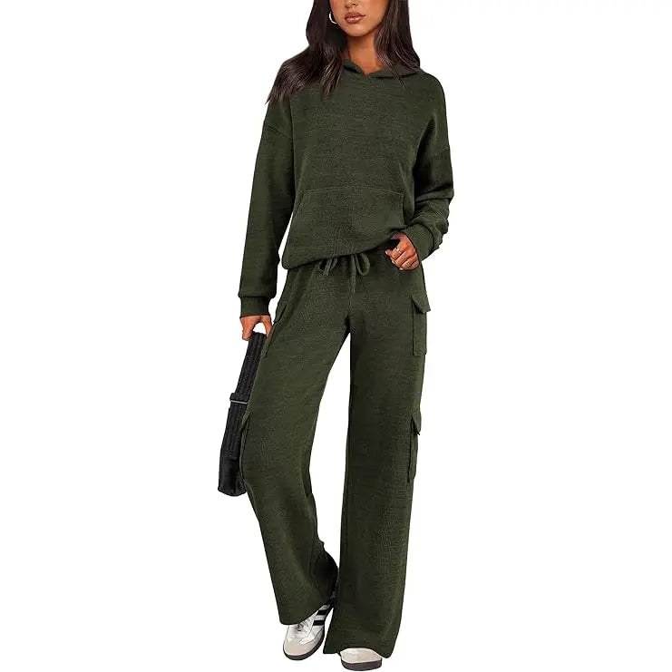Women's Comfortable Navy Blue Loungewear Set