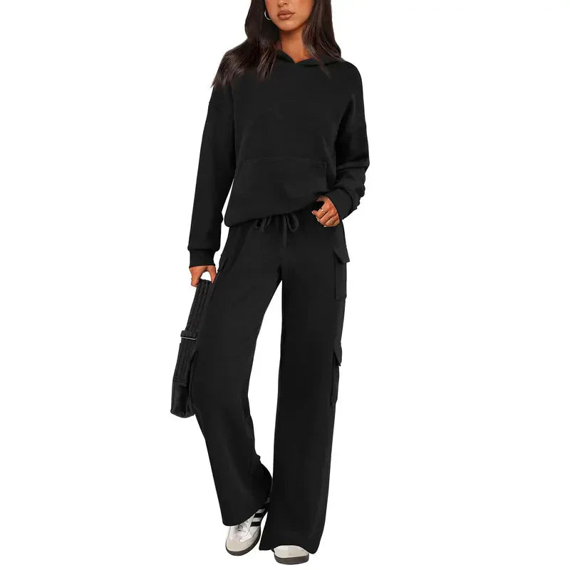Women's Comfortable Navy Blue Loungewear Set