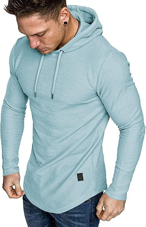Mens Fashion Hoodies Fleece Long Sleeve Athletic Sweatshirt Pullover