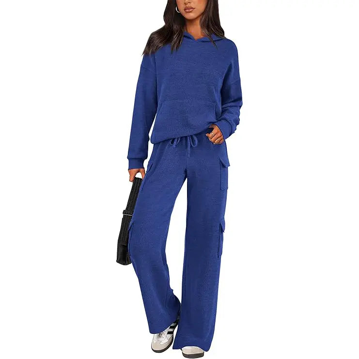 Women's Comfortable Navy Blue Loungewear Set