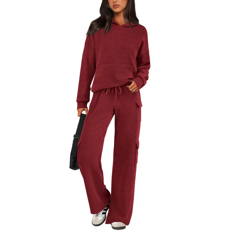 Women's Comfortable Navy Blue Loungewear Set